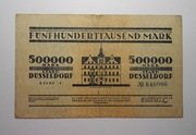 Stary banknot 500000 Marek 1923 Notgeld