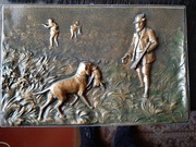 Płaskorzeźba relief obraz  myśliwski antyk