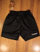 Spodenki Hummel r. S czarne poliestrowe sport poliestrowe krótkie