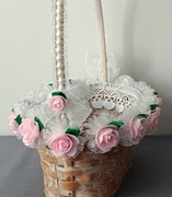 Koszyk, koszyczek wielkanocny na święconkę + serwetka 