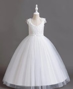 Biała sukienka dla dziewczynki, komunijna 