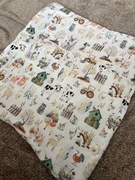 Bawełniany kocyk wafel 50x75 otulacz premium wyprawka prezent handmade