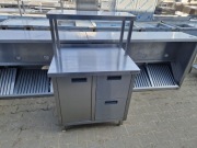 Stół Gastronomiczny Drzwi Otwierane Szuflady z Nadstawką