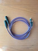 Kabel przewód 2x XLR męski - 2 x RCA Melodika - 1,5m