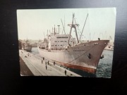 Statek M/S Paderewski pocztówka czasy PRL 
