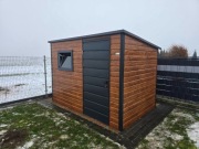 Domek narzędziowy, ogrodowy, schowek 3x2 ZŁOTY DĄB, OKNO, FILC