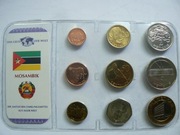 Blister zestaw monet Mozambik
