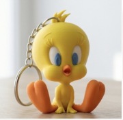 Brelok Tweety 3D – Kultowy Kanarek – Rękodzieło na Prezent