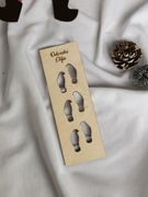 Odciski butów Elfa Psotnika drewniany szablon