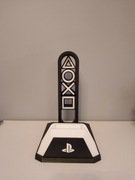 Nowoczesny organizer / stojak dla gracza na słuchawki i pada do sony ps5. 