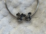 CHARMS myszka MICKEY/MINNIE miki mini PANDORA S925