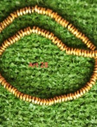 Złote koraliki do wyrobu biżuterii art 28