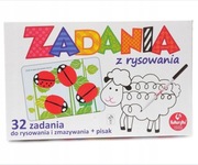 Zadania z Rysowania zmazwyalne tabliczki Kukuryku