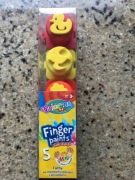 Colorino Farby do malowania palcami 5 kolorów z pieczątkami