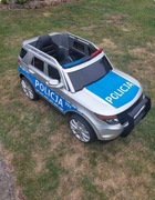 Samochód SUV Policja na akumulator dla dzieci + Syreny + Światła + Megafon 