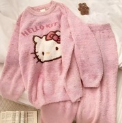 Hello Kitty Sanrio – ciepła pluszowa piżama zimowa