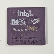 Procesor Intel i486 DX2-66 MHz | MFG BY IBM | Gold Cap | Retro PC