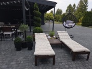 Zestaw mebli ogrodowych leżaki Ikea