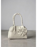 Włoska torebka skórzana | Kremowa | Nowa | Skóra Naturalna 100%