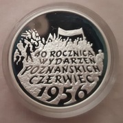 10zł - 40 ROCZNICA WYDARZEŃ POZNAŃSKICH CZERWIEC 1956 - 1996r.