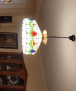 Żyrandol witrażowy na trzy żarówki 