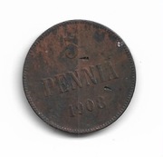 Finlandia  5 penia 1908   uszkodzone