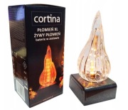 Wkład LED do zniczy żywy Płomień świeczka elektryczna 16 cm Baterie Gratis