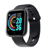 Smartwatch do monitorowania aktywności dla Android/IOS CZARNY