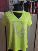 Świetna bluzka bawelniana z cyrkoniami wyprzedaż 