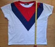 T-shirt crop top FB Sister S/trójkolorowy