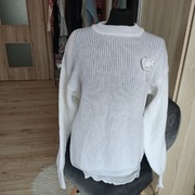 Sweterek biel półgolf 