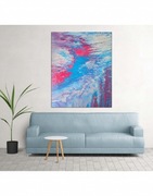 Obraz abstrakcja akryl 100/80 Duży Kubiak 