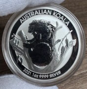 Srebrna moneta 1 oz Australijski Koala 2021 Ag 999