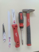 Młotek Milwaukee + piła składana + wkrętak z grzechotką |wera wiha knipex|