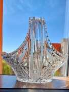 Piękny, duży, koszyk, kryształowy Bohemia. 