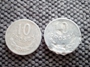 10 GROSZY 1972 & 1973 * WARSZAWA PRL * LOT: 2 EGZ.