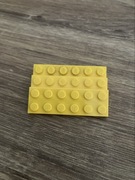 Lego płytka 2x6 3795 3szt. żółty