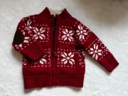 Next kurtka sweter czerwona polar norweska zimowa święta 104 