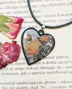 Naszyjnik serce z różami 