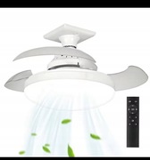 Nowoczesny Wentylator sufitowy wysuwany z oświetleniem led + pilot