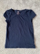 T-shirt granatowy 98 104 H&M
