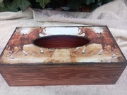 Chustecznik drewno, konie, WYPRZEDAŻ