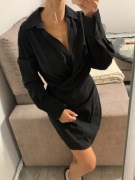 Czarna koszulowa sukienka Mrs. Drama Małgorzata Rozenek