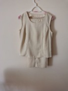 Lniany komplet Spodnie+bluzka 40/L