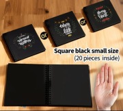 Czarny Gruby Album do Scrapbookingu z Papieru 