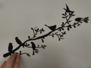 Nowa metalowa dekoracja ścienna ptaszki 