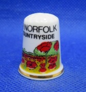 Naparstek Kolekcjonerski Porcelanowy - Maki North Norfolk 
