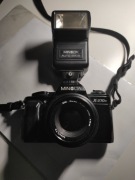Aparat MINOLTA X-370N + lampa błyskowa Auto 220X