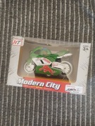 Modern City  zielony motor metalowy  zabawka dla dzieci cena za 1 