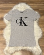 Szary t-shirt Calvin Klein S